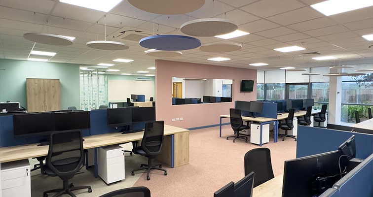 Under Mezzanine floor Office Fit Out