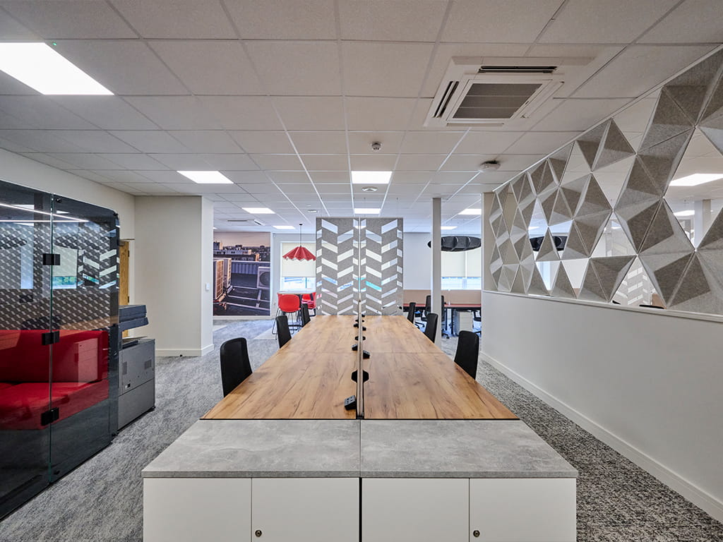 Open plan office fit out in Nottingham