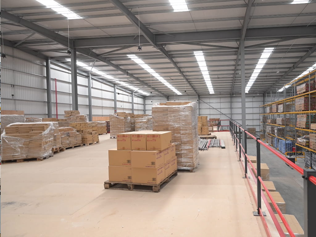 Mezzanine floor installation in the UK by T2