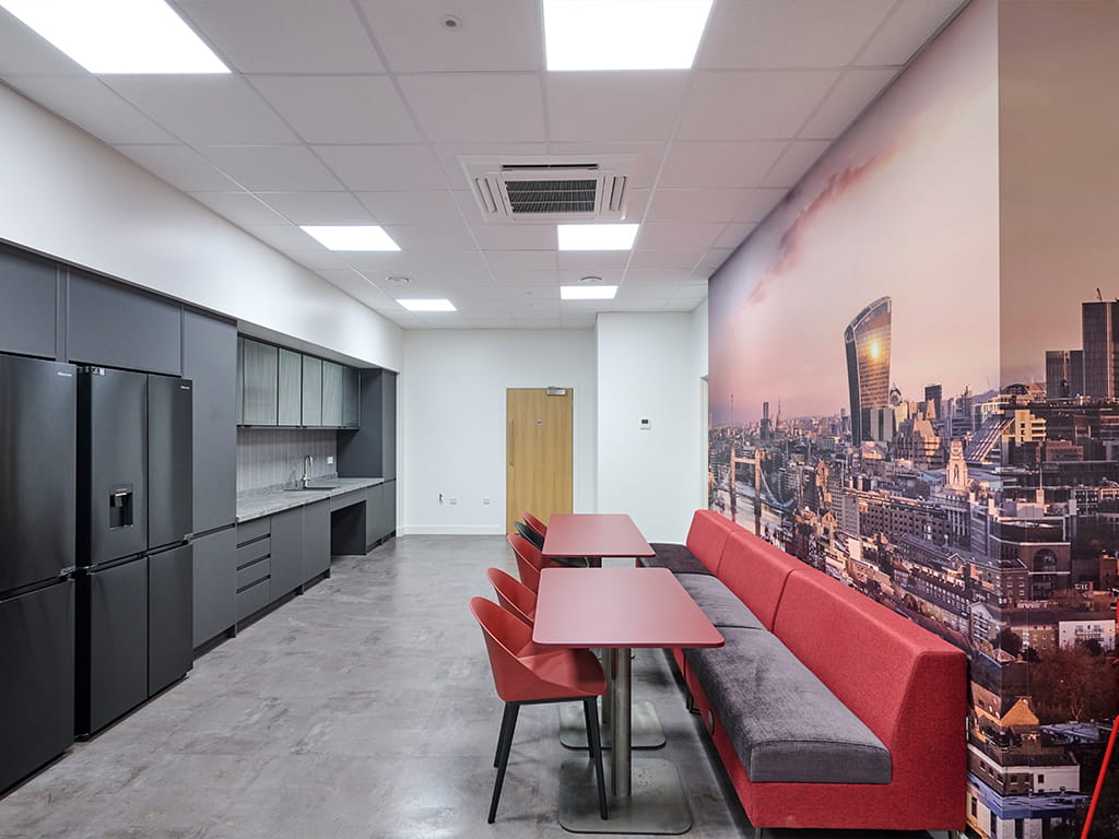 under mezzanine floor kitchen and canteen installation