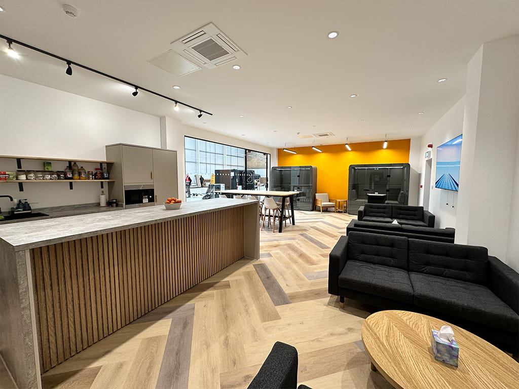 Kent mezzanine floor tea point installation